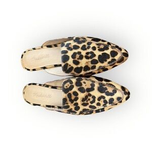 Madewell The Frances Skimmer Mule in Leopard Calf Hair